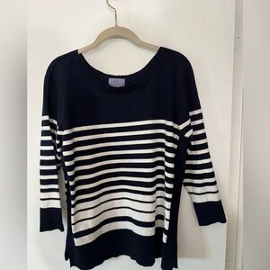 Laura Scott Black Knit Top